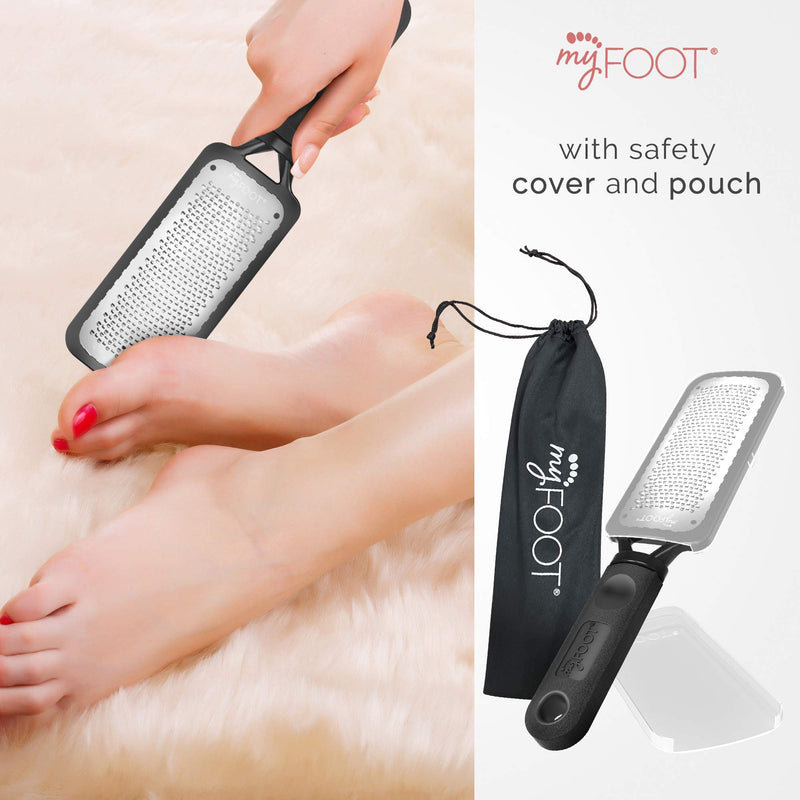 MyFoot Foot File Callus Remover Foot Scrubber with Safety Cover for Dry Feet (Foot File) - BeesActive Australia