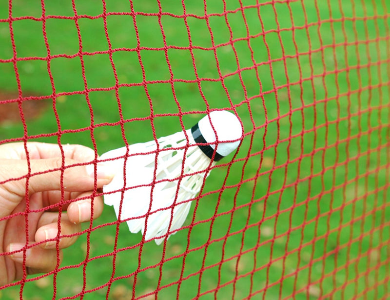 NKTM Outdoor Badminton Tournament Net for Garden Schoolyard Backyard (20 FT x 2.5 FT) Red 20 FT x 2.5 FT - BeesActive Australia