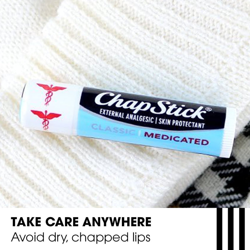 ChapStick Classic Medicated, 0.15 oz, 12-Stick Refill Pack - BeesActive Australia