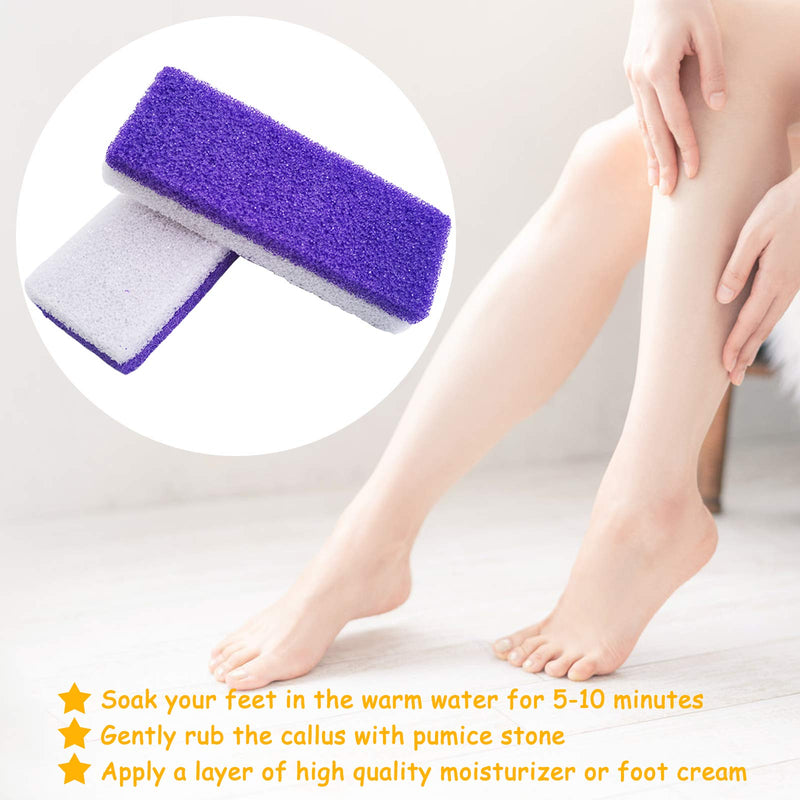 6 Pack Foot Pumice Stone, SourceTon Callus Remover and Foot Scrubber Pedicure Exfoliator Tool - BeesActive Australia