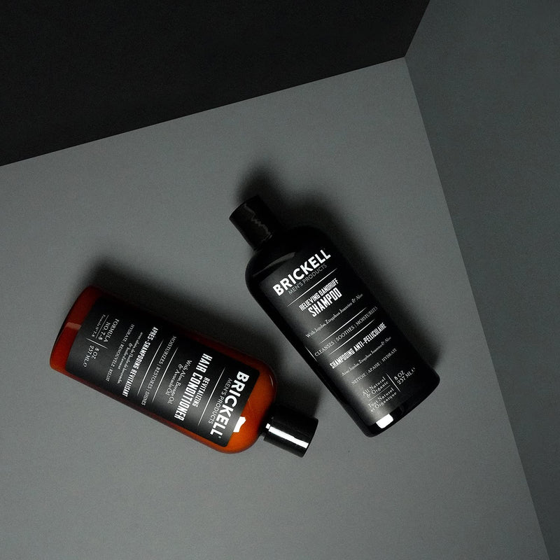 Brickell Men’s Daily Relieving Hair Care Routine, Dandruff Shampoo and Conditioner Set For Men, All Natural and Organic, Scented - BeesActive Australia