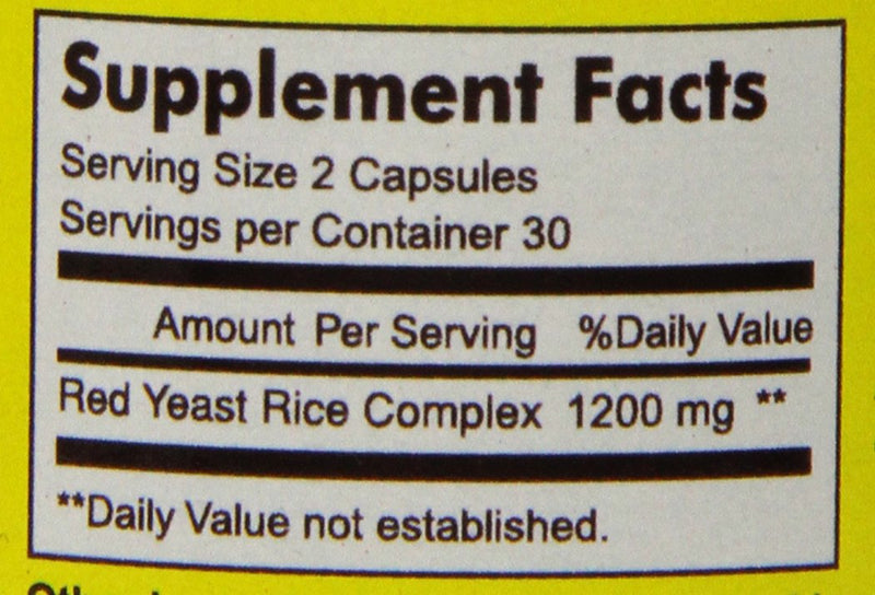 Mason Natural, Red Yeast Rice, 1200 mg, 60 Capsules Bottle (Pack of 3), Herbal Dietary Supplements May Help Maintain Healthy Cholesterol and Promote Circulation - BeesActive Australia