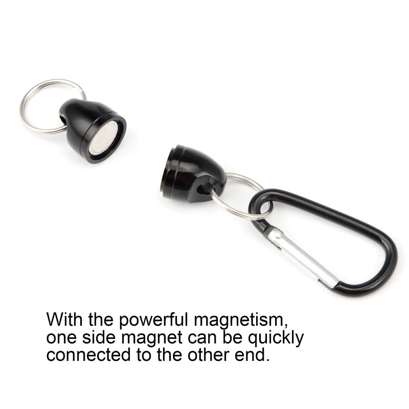 [AUSTRALIA] - CRAZY SHARK Magnetic Net Release Aluminum Shell for Fly Fishing black 