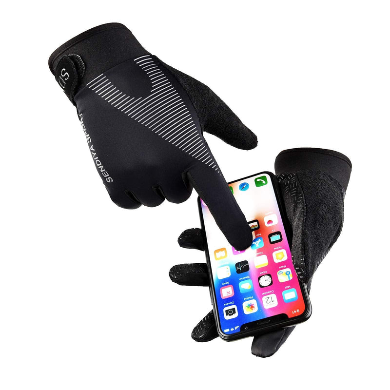 YHT Workout Gloves, Full Palm Protection & Extra Grip, Gym Fishing Fencing Gloves for Weight Lifting, Training, Fitness, Exercise (Men & Women) Black Medium - BeesActive Australia