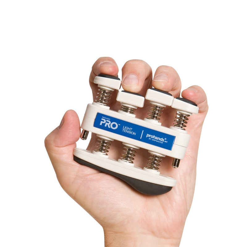 PROHANDS PRO Hand Exerciser, Finger Exerciser (Hand Grip Strengthener), Spring-Loaded, Finger-Piston System, Isolate and Exercise Each Finger 5 lb (Light Tension) Blue - Pro - BeesActive Australia