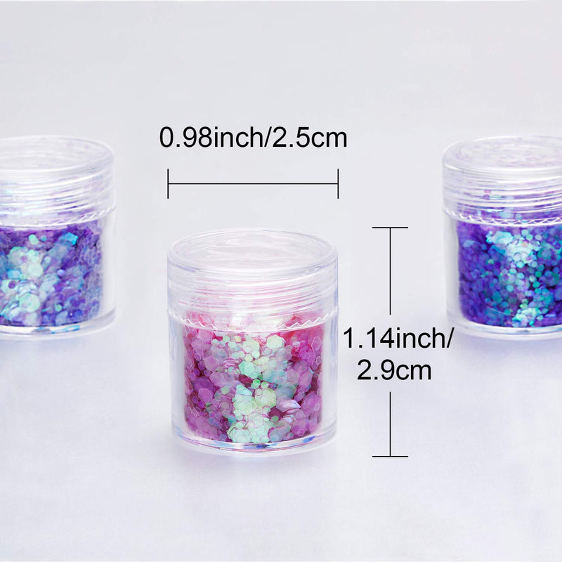 12 Boxes Chunky Glitter, Mermaid Chunky Glitter, Holographic Cosmetic Festival Ultra-thin Chunky Glitter for Nail Face Body Hair Makeup - BeesActive Australia