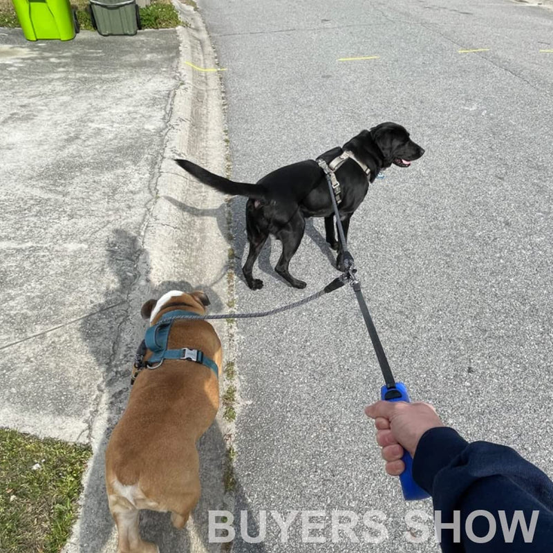 Mycicy 15FT Long Rope Leash+Double Dog Leash Coupler - BeesActive Australia