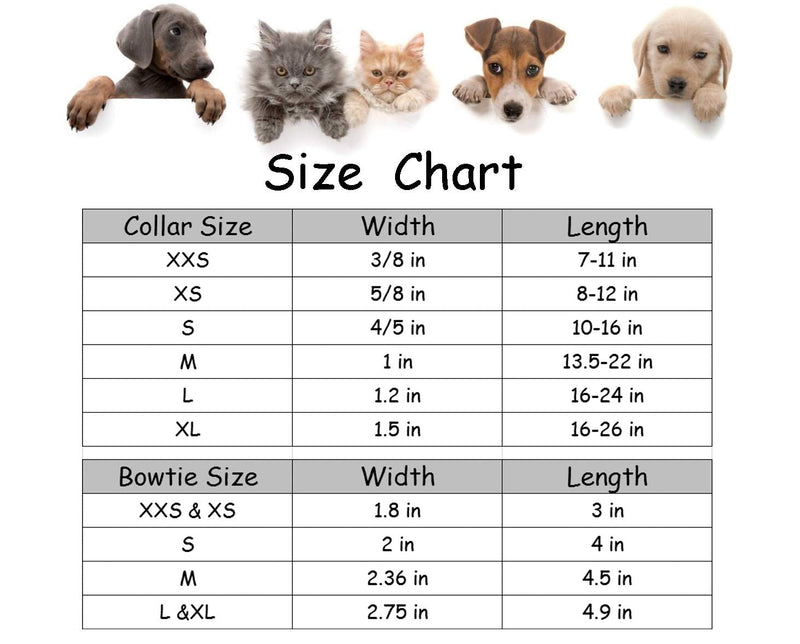 Lionet Paws Dog and Cat Collar with Bowtie, Soft and Comfortable, Adjustable Bowtie Collar for Small Medium Large Dogs Boy or Girl Gift Large (Pack of 1) Blue Point - BeesActive Australia