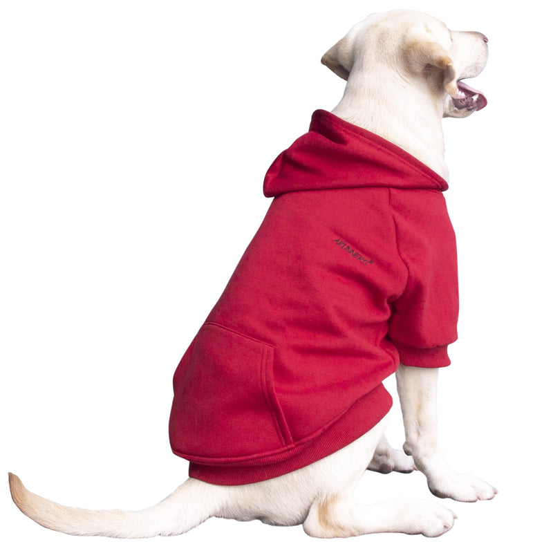 ARUNNERS Large Breeds Dog Hoody Clothes Zip Up Hoodies for Dogs L - 9XL 4X-Large Red - BeesActive Australia