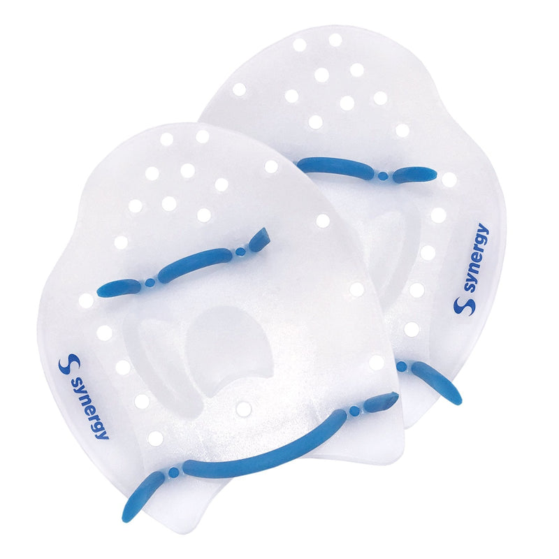 Synergy Hand Paddles for Swim Training Clear Small - BeesActive Australia