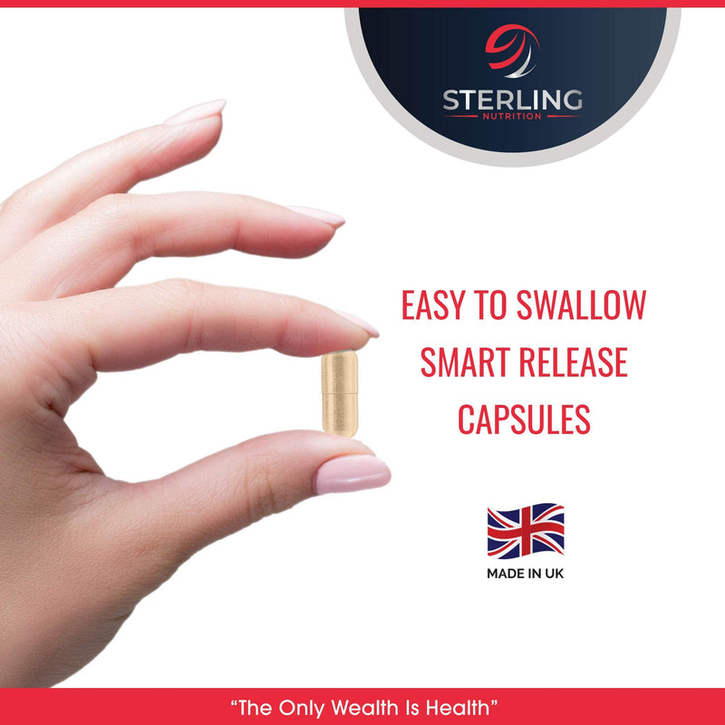 Apple Cider Vinegar Complex with Added Probiotics - 180 ACV Max Strength Vegan Capsules - 3 Month Supply - Made in UK - by Sterling Nutrition - BeesActive Australia