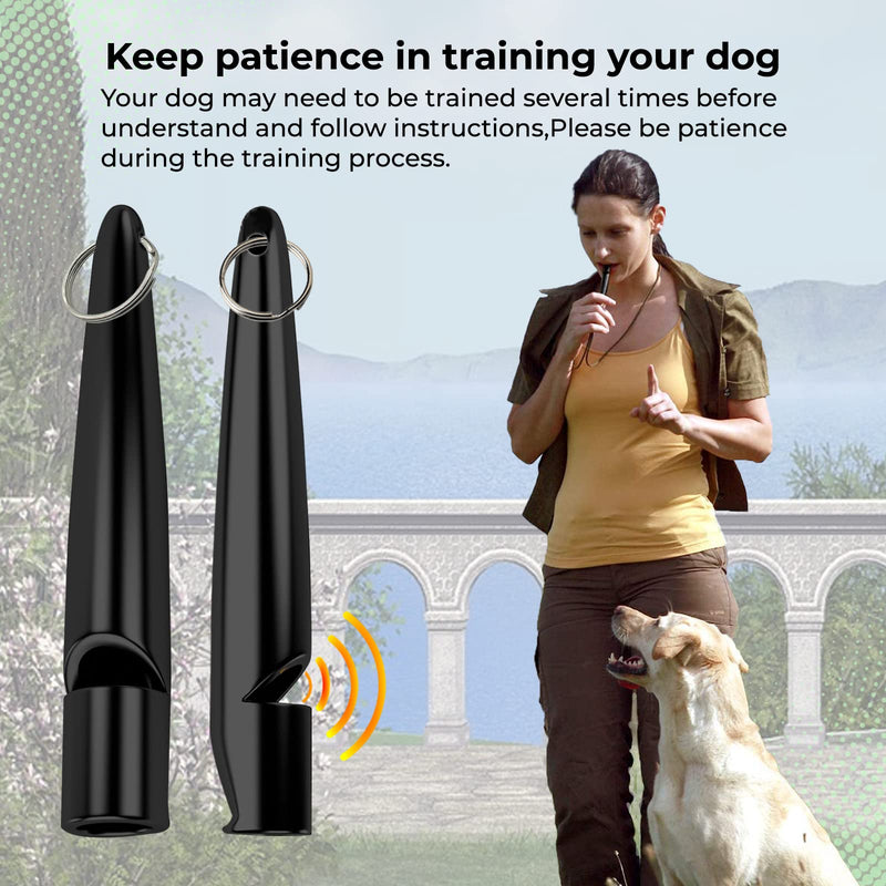 ECOMBOO Dog Whistle and Clicker Set with Straps- ABS Material-Standardized Frequency-Ultrasonic Clicker Training for Dogs and Whistle to Stop Barking. (Standardized Whistle and clicker Set) - BeesActive Australia