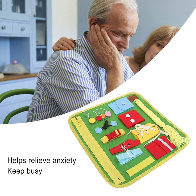 Fidget Blanket for Elderly, Dementia Sensory Pad Educational Sensory Toys Alzheimer Patient Anxiety Sensory Blanket for Seniors - BeesActive Australia