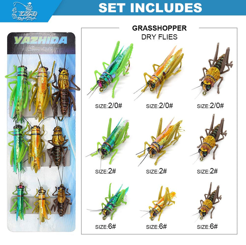 YZD Realistic Fly Steelyard Style C Serise C29 9pcs - BeesActive Australia