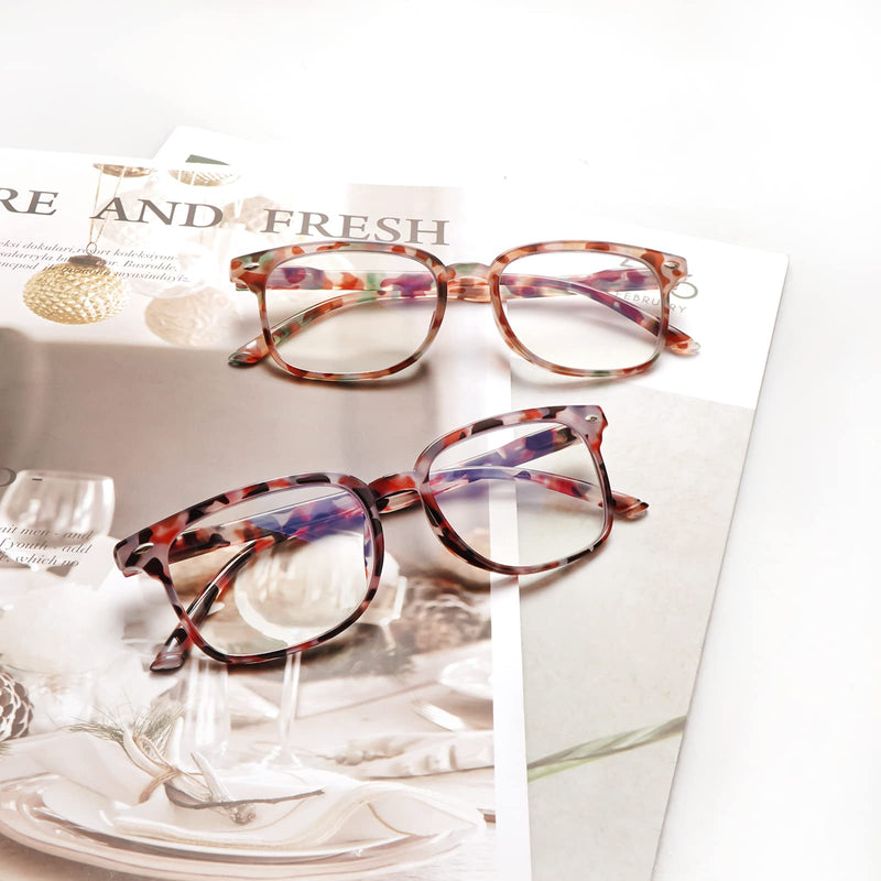 ZONLON 5 Pack Reading Glasses for Women - Anti Blue Light Blocking with Spring Hinges Multicolor 2.5 x - BeesActive Australia