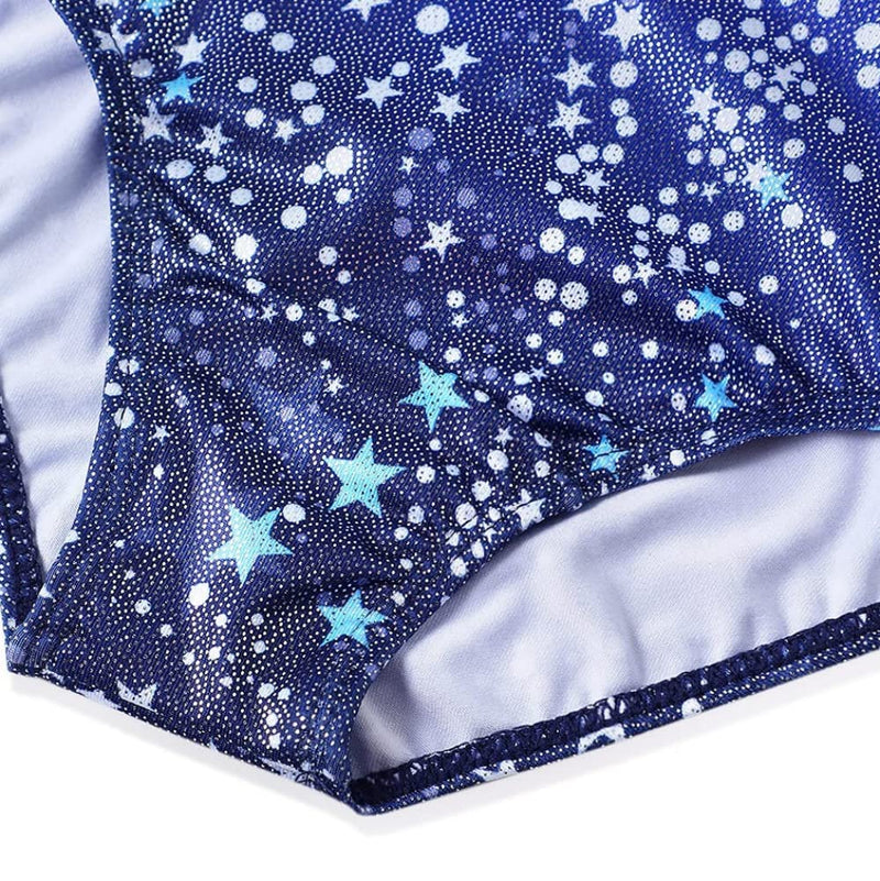 Gymnastics Leotards for Toddler Girls Long Sleeve Mermaid Sparkly Ballet Dance One Piece Outfit Long Sleeve-star Blue 120 5-6Y - BeesActive Australia