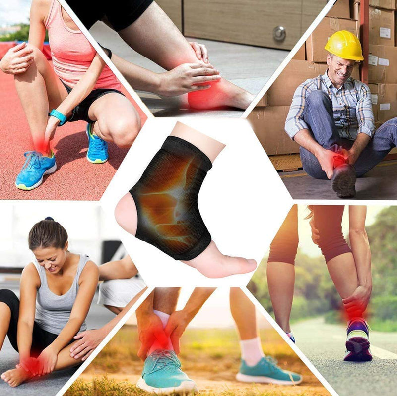Vinaco Ankle Brace, 2 Pack Breathable & Strong Ankle Brace for Sprained Ankle, Stabilize Ligaments, Prevent Re-Injury, Ankle Braces for men/women with Adjustable Wrap, ankle support for men for volleyball Large (Pack of 2) - BeesActive Australia