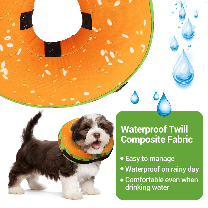 Recovery Collar for Dogs & Cats,Inflatable Dog Cone Collar, Protective Inflatable Collar for Dogs, Adjustable Pet Recovery Cone After Surgery,E-Collar Recovery Collar for Cats,Soft Dog Cone,Cute for Large Pets 1 - BeesActive Australia