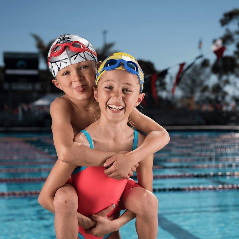 [AUSTRALIA] - A3 Performance A3 Flex Youth Swim Goggles | Leak-Free, Comfortable, Clear Vision | Stylish for Girls, Boys, Toddlers | Perfect for Swimming Outside and Indoor Pools | Safe and Easy to Use Blue/Green 