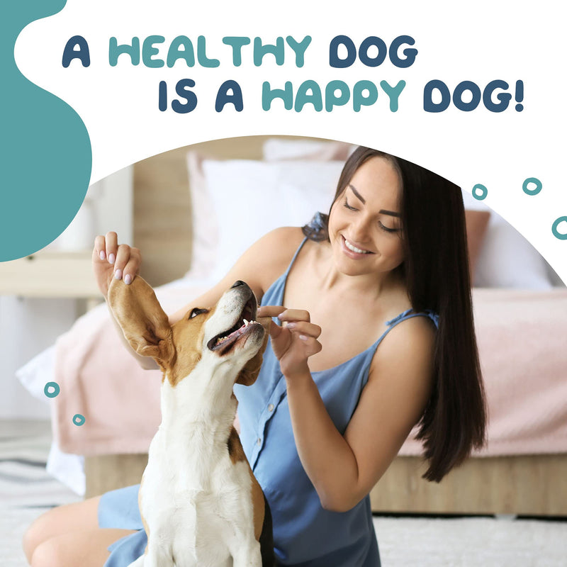 Healthy Dog World Calming Treats for Dogs - All-Natural Soothing Chews with Valerian Root, Chamomile, Passion Flower - Aids with Thunder, Fireworks, Chewing & Barking (Duck,120ct) - BeesActive Australia