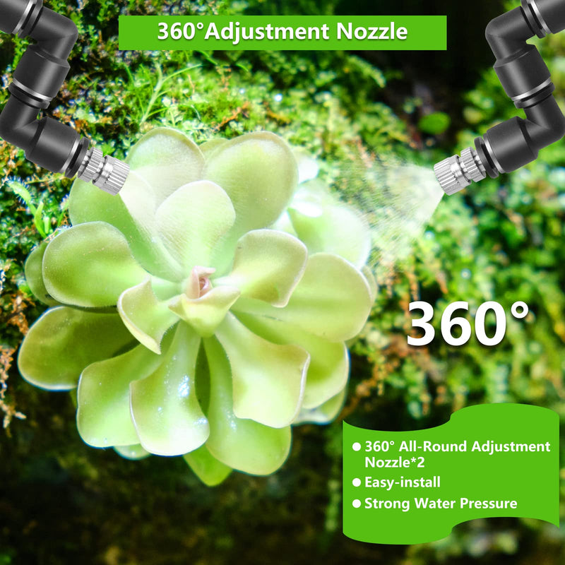 DAOTAILI Reptile Misting System, Automatic Intelligent Reptile Humidifiers with 3 PCS Spray Nozzles, LCD Reptile fogger with Smart Timing Rainforest.This is Rainforest Device, Not A Sprayer - BeesActive Australia