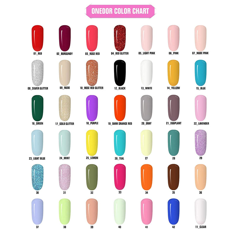 OneDor Nail Dip Dipping Powder – Acrylic Color Pigment Powders Pro Collection System, (12 Colors Set-10g) Set 12-Colors -10g - BeesActive Australia