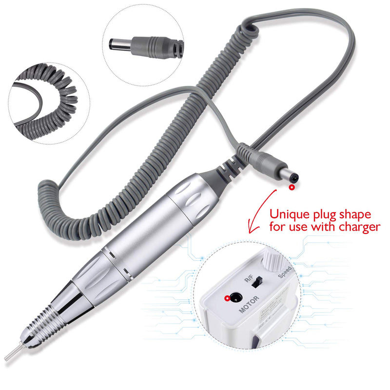 AZ GOGO Handpiece for TP283 Nail Drill Machine Part, 30000 rpm Portable Electric Nail Drill Machine for Acrylic Nails (Need Portable Charger) - BeesActive Australia