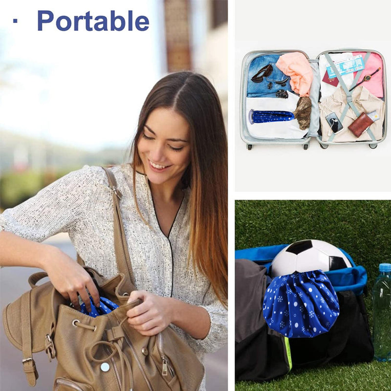 Ice Bag,Reusable Ice Cold Pack First Aid Ice Packs Hot & Cold Ice Bags First Aid Therapy Packs Refillable Flexible Waterproof Pouch for Sports Injury Pain Relief and Reduce Swelling (9 inches) 9 inches - BeesActive Australia