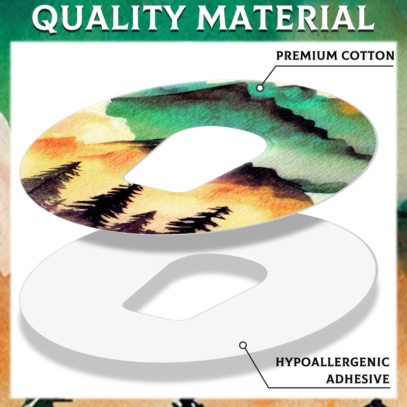 Panelee 25 Pack Adhesive Patch Compatible with Dexcom G6 Adhesive Tape Patches, Natural Landscape Style Split Backing, CGM Tape Compatible with Dexcom G6 Sensors, 5 Styles - BeesActive Australia