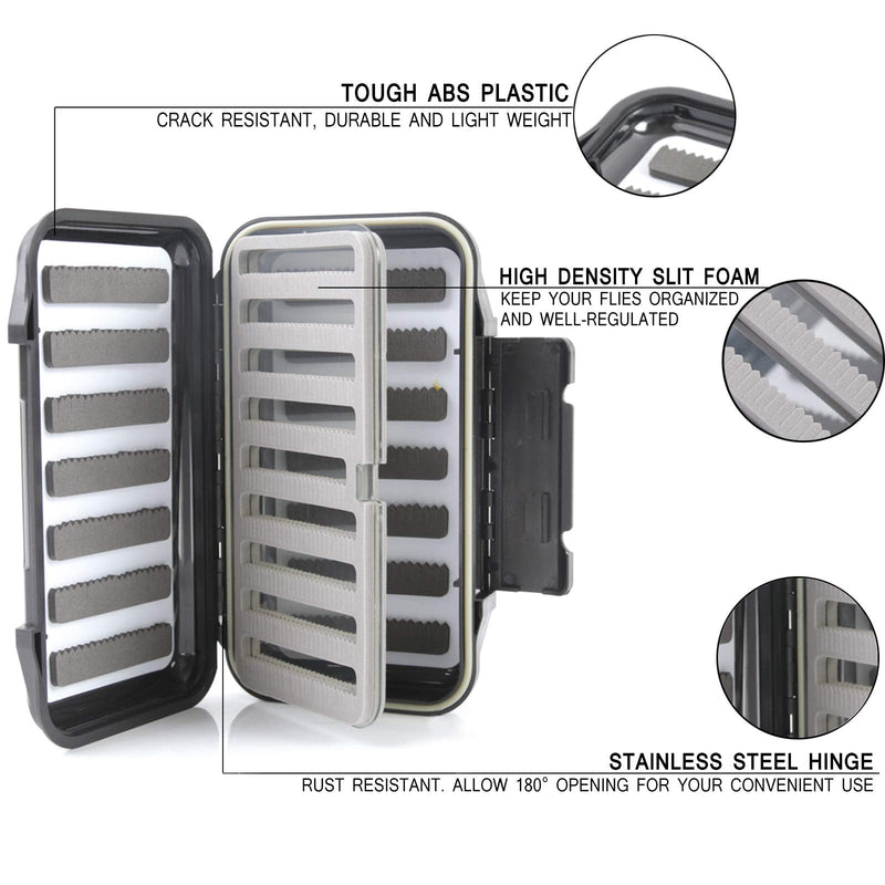 M MAXIMUMCATCH Maxcatch Waterproof Fly Box For Fly Fishing Streamer Flies Swing Leaf Center - BeesActive Australia