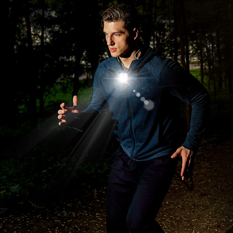Outdoor Night Clip on Running Lights Reflective USB Rechargeable LED Light Small Lightweight Running Gear Plastic Safety Light Running Accessories for Runners Joggers Camping Hiking Dog Walk 1 - BeesActive Australia