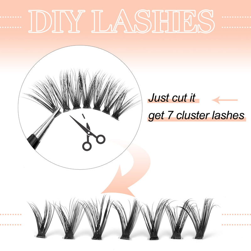 Newcally Half Lashes Long Thick Fluffy False Eyelashes 5 Pairs 3/4 Clear Lash Band Dramatic Fake Eye Lashes Pack B- THICK - BeesActive Australia