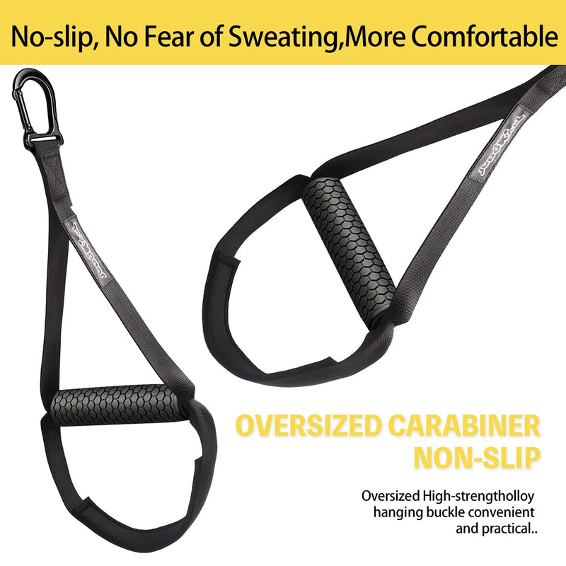Resistance Band Handles,Cable Machine Handles,Home Gym Accessories for Arm and Leg Exercise,Exercise Handles for Cable Machine,Cable Attachments for Gym:Upgrade D Handle Pulldown Gym Handles. - BeesActive Australia