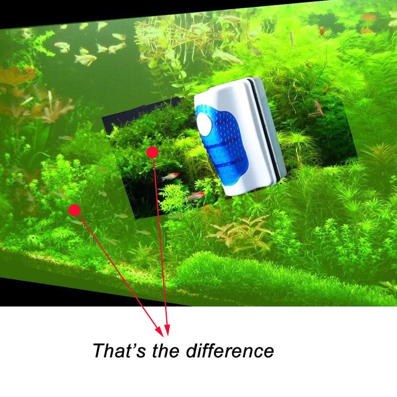 Bestgle Aquarium Glass Magnetic Scrubber Cleaner, Fish Tank Aquatic Algae Cleaning Tool Brush Magnet Scraper with Floating Design for Tank Under 60 Gallon S/M/L M - BeesActive Australia