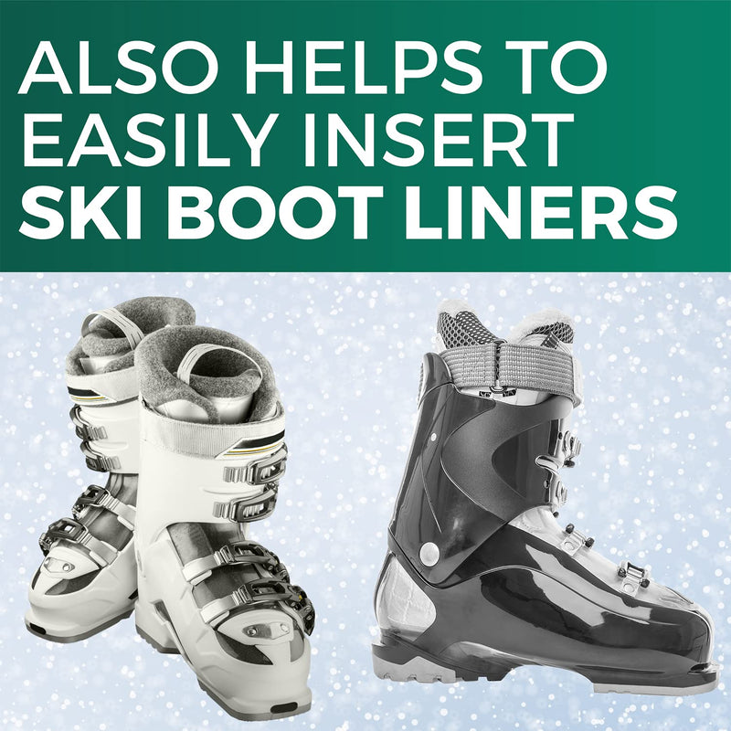 Ski Boot Horn - Tallest Ski Boot Horn, Shoe Horn for Ski and Snowboard Boots, Fits All Ski Boots, Reduces Foot and Ankle Pain, Helps Insert Boot Liners, Great for Skiers of All Ages - BeesActive Australia