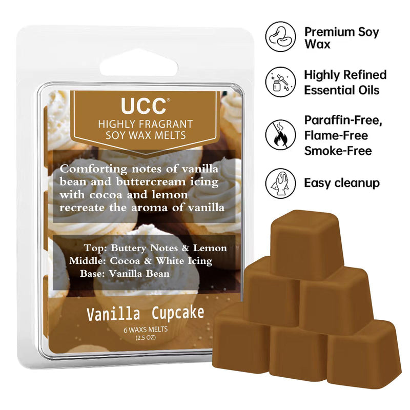 UCC Plant Based All Natural Wax Melts, Strong Fragrance, Long Lasting Premium Soy Scented Melts Cubes, Wax Melts Tarts, Colored Wax Melt - 4 Pack - BeesActive Australia