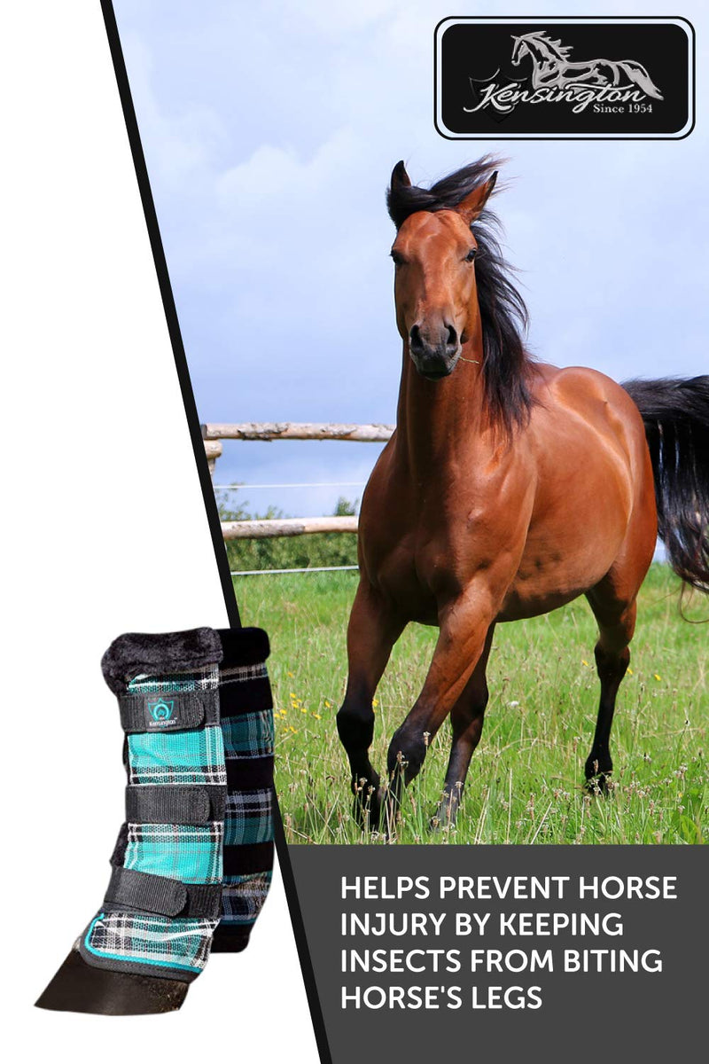 Kensington Draft Fly Boots with Comfortable Fleece Trim — Stay-Up Technology with Straps — Protection from Insect Bites and UV Rays Large 500 - Desert Sand - BeesActive Australia