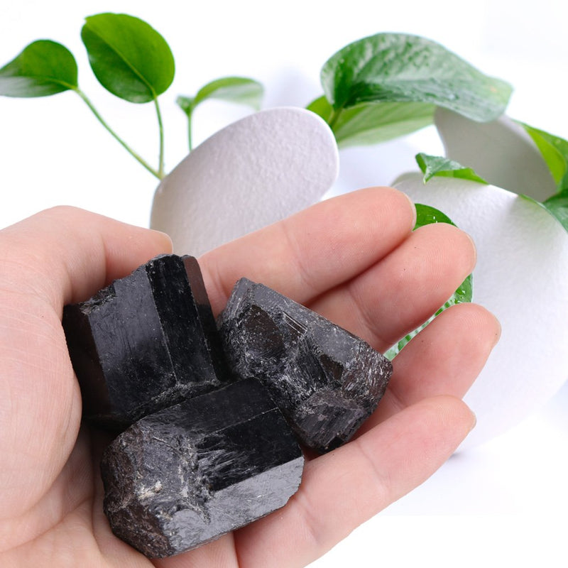 Raw Natural Black Tourmaline Crystals Stone Tourmaline Rough Rock Quartz Crystal Healing Stone - BeesActive Australia