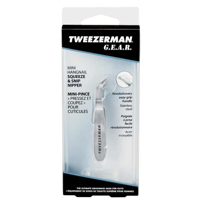 Tweezerman Men's Mini Hangnail Squeeze Snip Nipper, Silver - BeesActive Australia