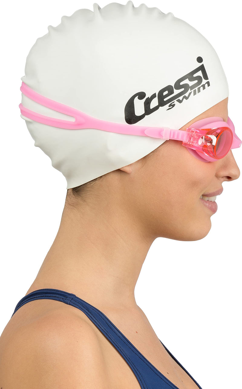 Cressi Adult Swim Goggles, Shatterproof, Anti-Fog and Anti-UV lenses | Nuoto 2.0 Pink - BeesActive Australia
