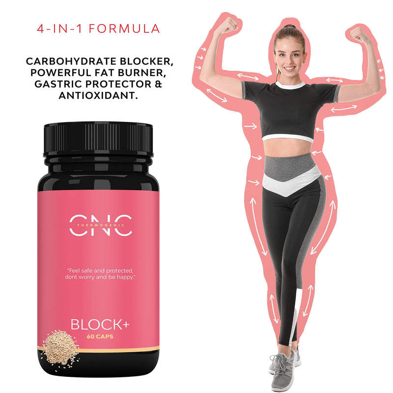 Fat Burner BLOCK+ | Weight loss pills that work fast, Fat burners for women weight loss, Diet pills that work for women & men | Fat burner + Carb Blocker 90% + Antioxidant + Gastrointestinal Protector - BeesActive Australia