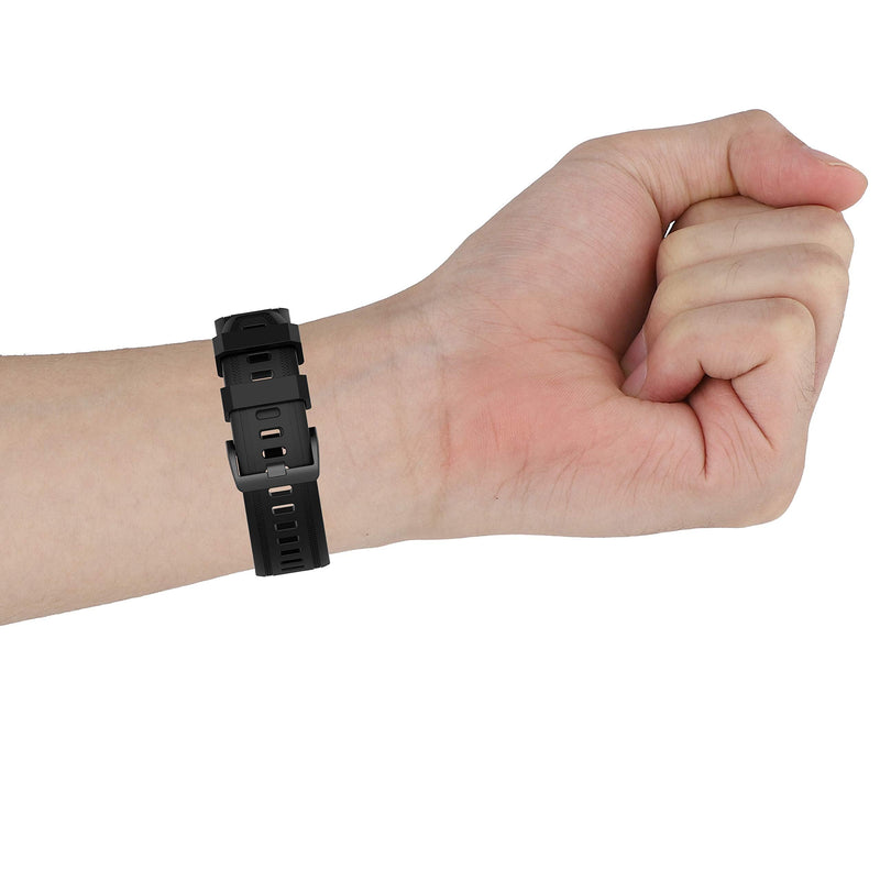Compatible for Garmin Fenix 6S/6S Pro, 20mm Width Silicone Strap WatchBand Replacement for Garmin Fenix 6S/fenix 6S pro/fenix 6S Sapphire/Fenix 5S/Fenix 5S plus/D2 delta S Smartwatches Black - BeesActive Australia