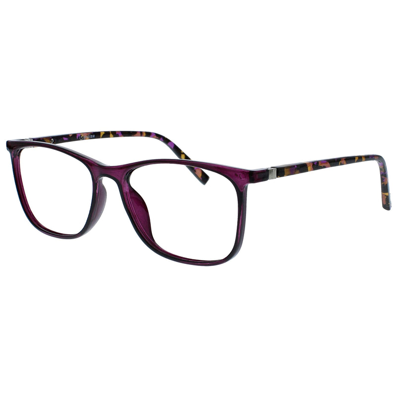 Opulize Arc 3 Pack Large Reading Glasses Black Brown Blue Patterned Mens Womens RRR66-123 +1.50 Magnification Black / Blue / Purple - BeesActive Australia