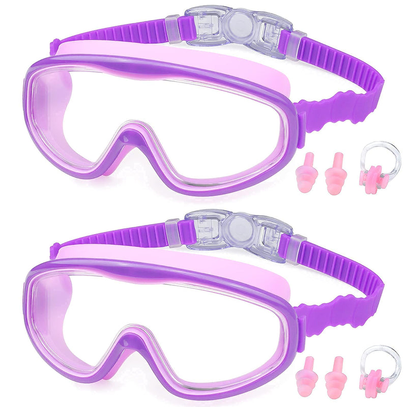 KAILIMENG Swimming Goggles for Kids - 4 Pack Kids Swim Goggles for Toddlers Youth Child Age 4 to 15, No Leaking, Large Frame, Clear & Wide View, Anti-Fog & UV Protection - BeesActive Australia