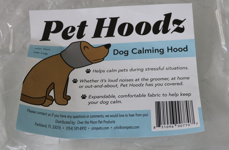 Pet Hoodz for Dogs-Anxiety, Grooming, Ear Muffs, Dog Ear Protection, Calming, Ear Compression, Pet Hoodie, Dog Hoodie Medium Black - BeesActive Australia