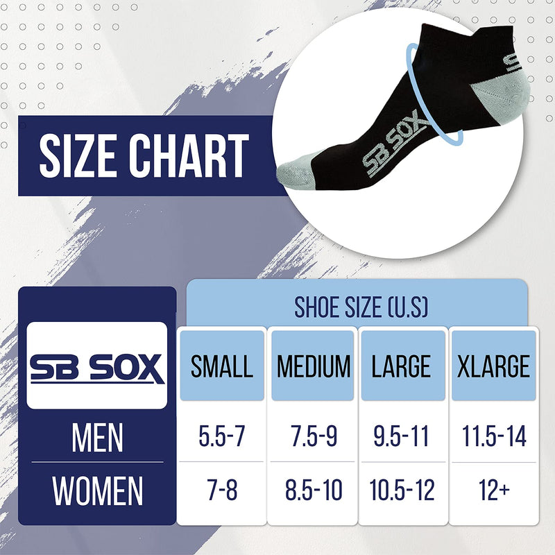 SB SOX Lite Plantar Fasciitis Compression Socks (2 Pairs) for Women & Men - Lowcut Socks for Running, Athletic, Daily Use Solid-black X-Large - BeesActive Australia