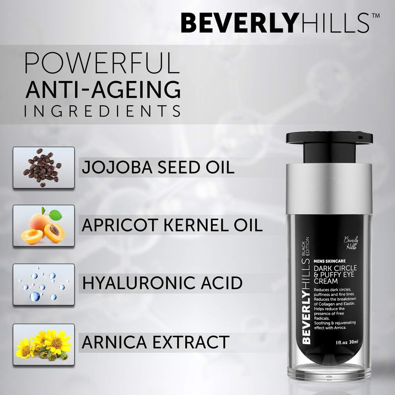 Beverly Hills Mens Eye Cream for Dark Circles, Puffy Eyes, Wrinkles and Crows Feet - BeesActive Australia