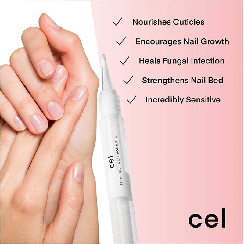 Cel MD Cuticle Oil Pen Nail Strengthener Repair Serum – Nail Repair For Damaged Nails – Helps Repair & Nourish Cracked Nails and Rigid Dry Cuticles - Set of 2 - BeesActive Australia