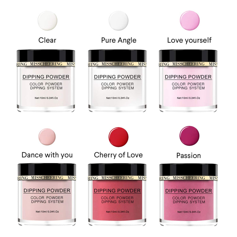 Beautivity Dipping Powder Nail Starter Kit, Acrylic Dipping System portable 6 color powder - BeesActive Australia