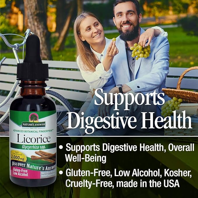 Nature's Answer Licorice Root Alcohol Free 30ml - BeesActive Australia
